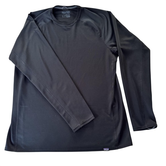 Patagonia Other - Patagonia Shirt Mens L Black Capilene Midweight Base Layer Long Sleeve Thermal